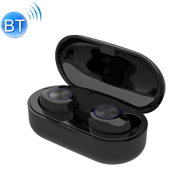 

tw60 TWS Bluetooth 5.0 Touch Wireless Bluetooth Sports Earphone with Charging Box, Support Voice Assistant & Call(Black)