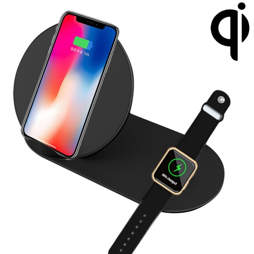 

N26-1 Qi Standard Quick Wireless Charger 10W, For iPhone, Galaxy, Xiaomi, Google, LG, Apple Watch and other QI Standard Smart Phones (Black)