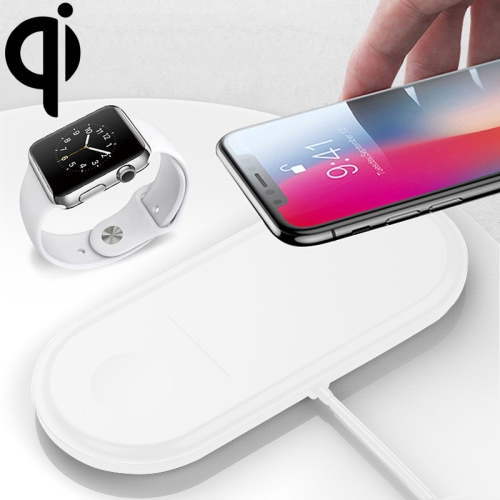

W22 Qi Standard Quick Wireless Charger 2W / 10W, For iPhone, Galaxy, Xiaomi, Google, LG, Apple Watch 3 & 2 & 1 and other QI Standard Smart Phones(White)