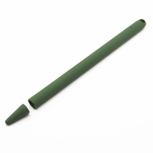 

Stylus Pen Silica Gel Shockproof Protective Case for Apple Pencil 2 (Army Green)