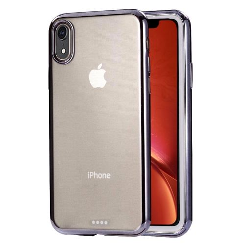 

Ultra-thin Electroplating TPU Protective Case for iPhone XR(Black)