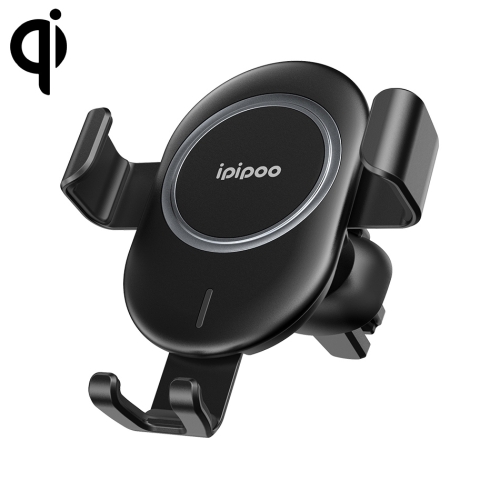 

ipipoo WP-2 Qi Standard Wireless Charger Gravity Sensing Car Air Outlet Phone Holder, Suitable for 4.7 - 6.0 inch Smartphones