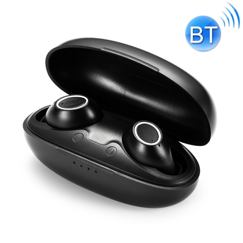 

T30 Bluetooth 5.0 Wireless Bluetooth Earphone with Magnetic Charging Box, Support for Binaural HD Calls & Automatic Pairing & Siri(Black)
