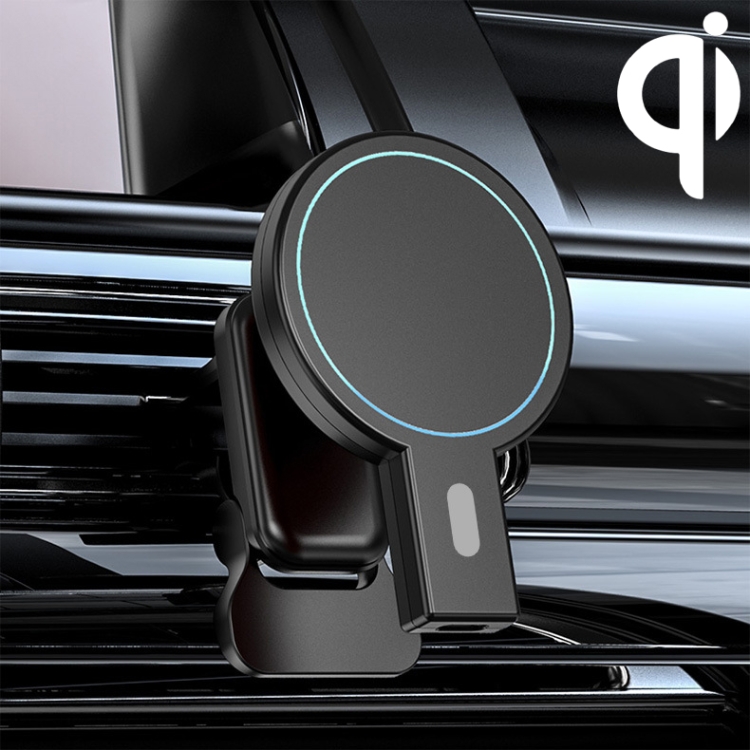 

K07 15W Max Output Magnetic Car Air Outlet Bracket Wireless Charger(Black)