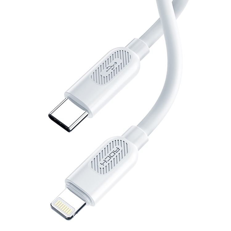 

ROCK Z8 USB-C / Type-C to 8 Pin PD Fast Charging Data Cable, Length: 1m(White)