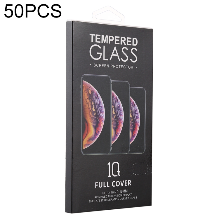 

50 PCS Paper Outer + Plastic Inner Packaging Box for Screen Protector
