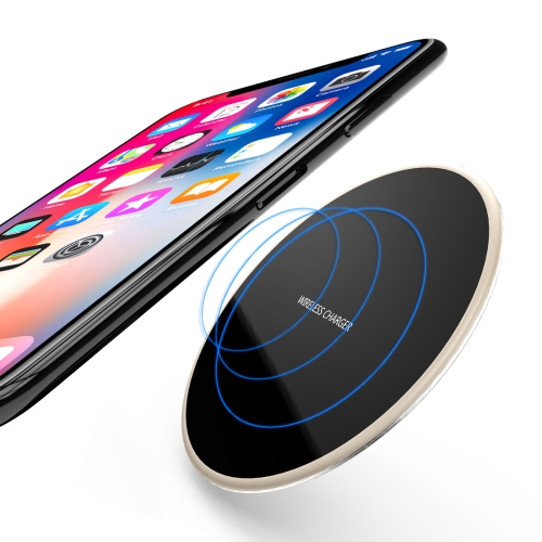 

R-JUST Ultra-thin Mobile Phone Wireless Charger (Gold)
