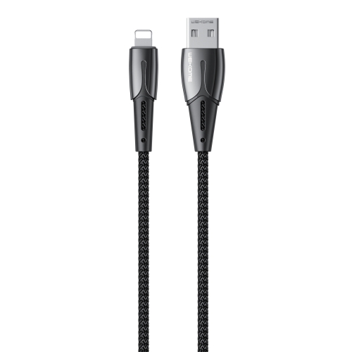 

WK WDC-085 3A 8 Pin Goldsim Aluminum Alloy Charging Data Cable, Length: 1.2m(Black)