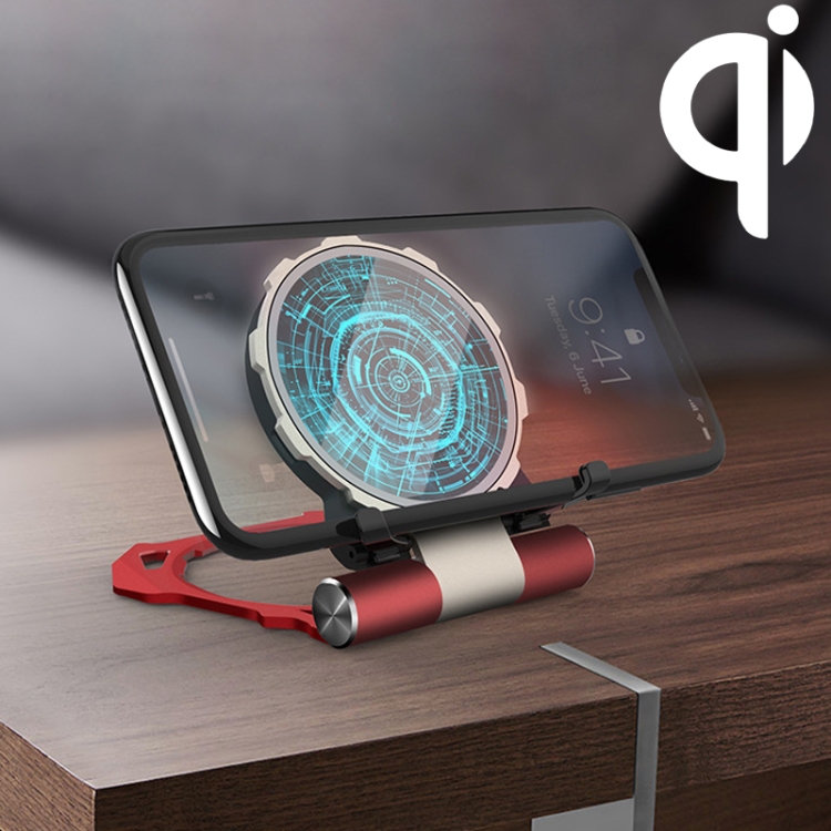 

R-JUST RJ-13 QI Standard Wireless Charger Metal Bracket(Red)