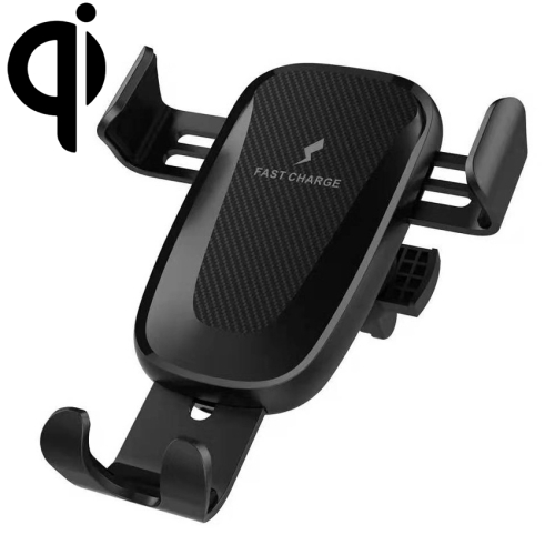 

X276 QI Standard Vehicle Phone Air Vent Mount Gravity Bracket Wireless Charger (Black)