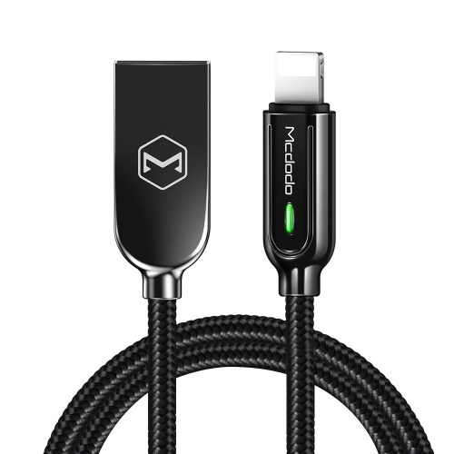 

Mcdodo CA-5261 Smart Series Auto Disconnect 8 Pin to USB Cable, Length: 1.2m(Black)