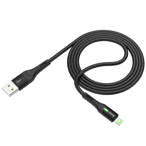 

HOCO S24 USB to 8 Pin Interface Celestial Charging Data Cable, Length: 1.2m (Black)