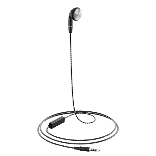 

hoco M61 1.2m Nice Tone Single Ear Universal Wired Earphones with Mic (Black)