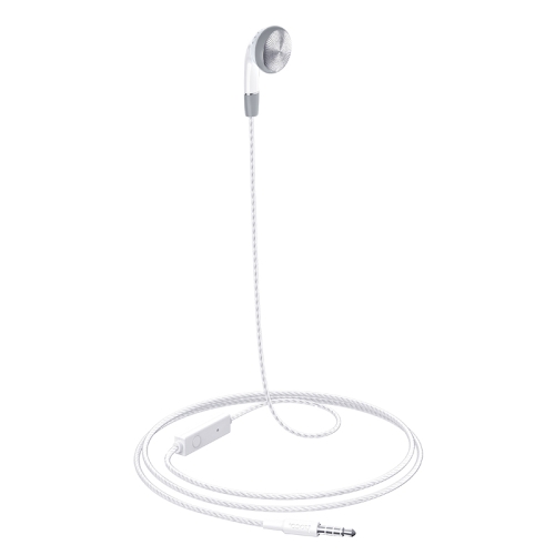 

hoco M61 1.2m Nice Tone Single Ear Universal Wired Earphones with Mic (White)