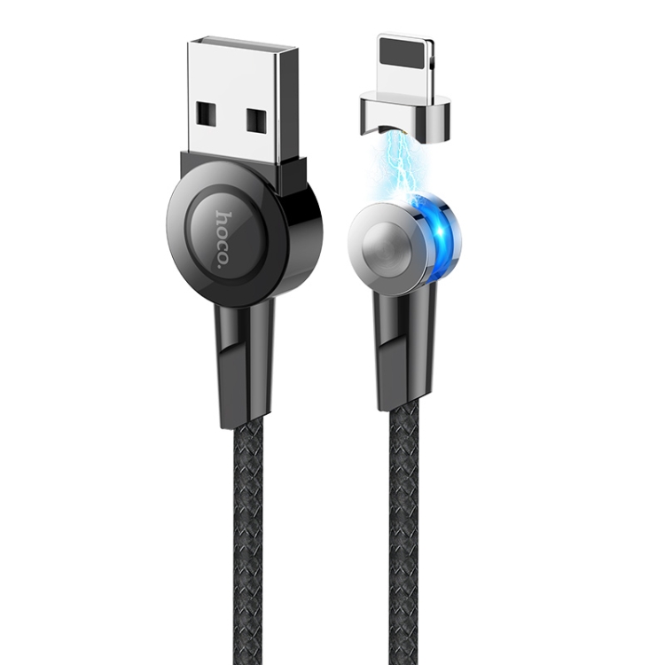 

hoco S8 1.2m 2.4A USB to 8 Pin Magnetic Charging Cable (Black)