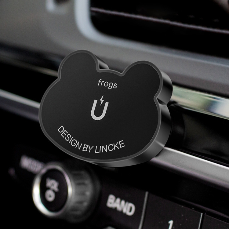 

Creative Frog Shape Magnetic Stick Car Air Vent Mount Outlet Bracket (Black)