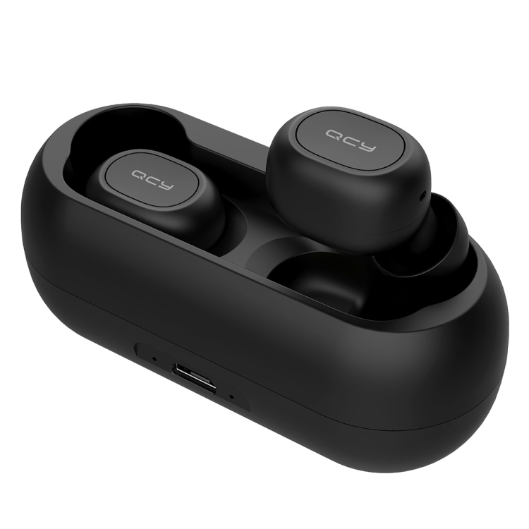 

QCY T1C TWS Bluetooth 5.0 In-ear Mini Wireless Noise Cancellation Earphone, For iPad, iPhone, Galaxy, Huawei, Xiaomi, LG, HTC and Other Smart Phones(Black)