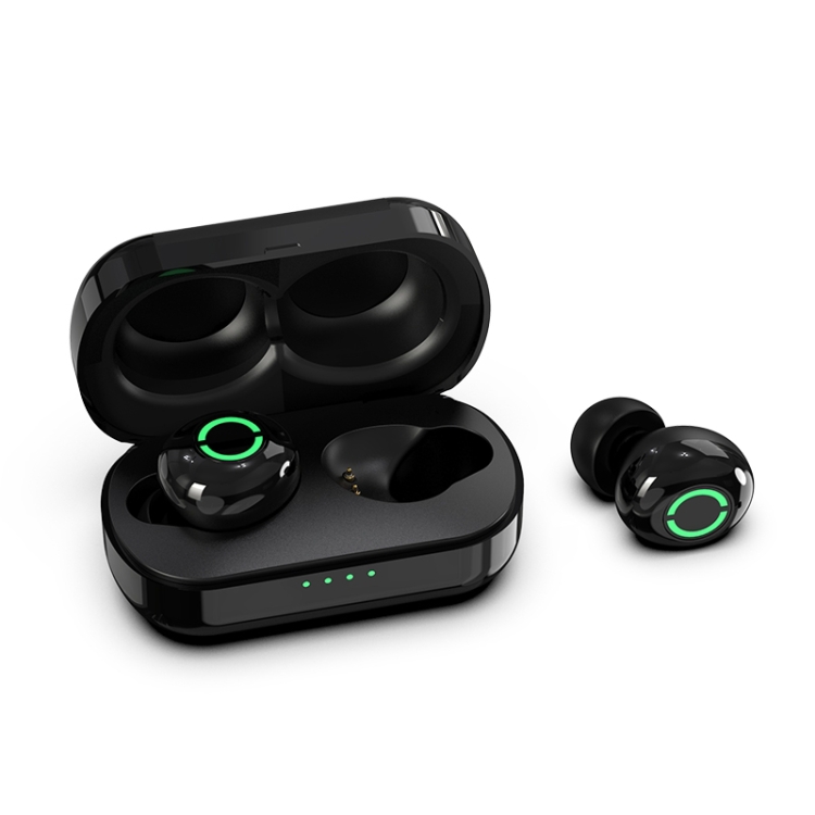

Langsdom T5 Stereo Wireless Bluetooth Earphone with Charging Box, Support HD Call & Siri (Black)