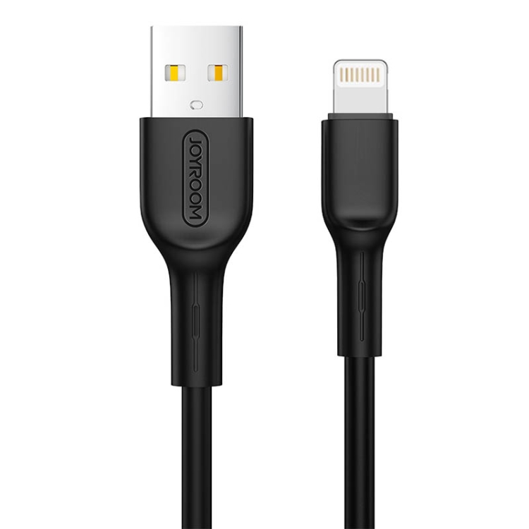 

JOYROOM S-M357S Colorful Series 2A 8 Pin to USB PVC Data Cable, Length: 1m(Black)