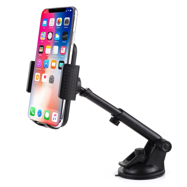 

Universal Rotatable Adjustment Car Windshield Mobile Phone Holder with Suction Cup (Black)
