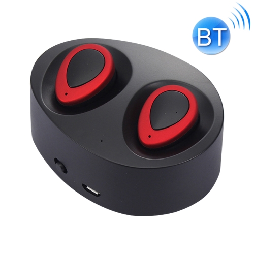 

TWS-K2 Mini V4.1 Wireless Stereo Bluetooth Headset with Charging Case(Black Red)