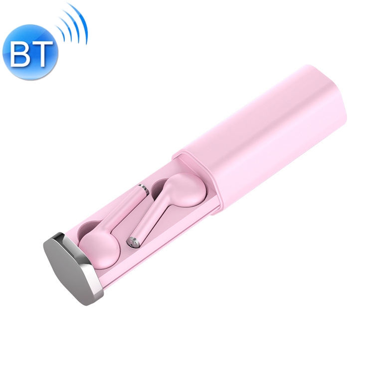 

TW50 Macaron TWS V5.0 Wireless Stereo Bluetooth Headset with Charging Case, Support Smart Touch (Pink)