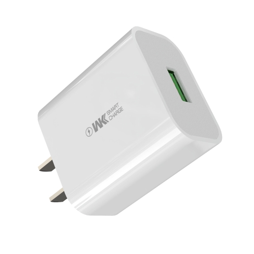 

WK WP-U112 18W Single USB Fast Charging Travel Charger Power Adapter (White)
