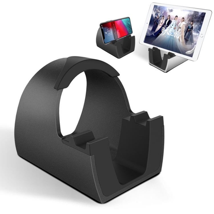 

Metal Version Universal Mobile Phones Tablet PC Desktop Bracket Live Bracket(Black)