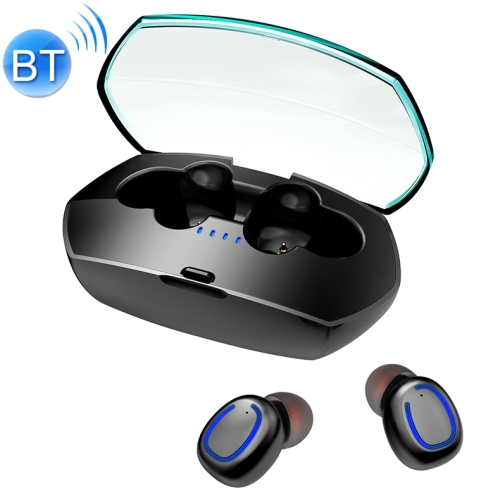

Xi11 TWS IPX6 Waterproof Bluetooth 5.0 Stereo Bluetooth Earphone with Charging Box, Support Battery Display & Summon Siri & Call (Black)