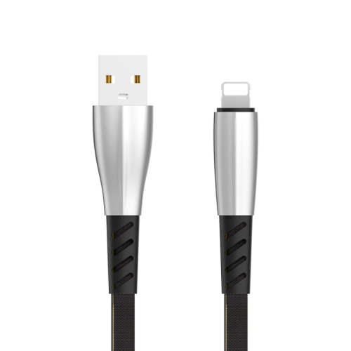 

KIVEE KV-CB103 2.1A 8 Pin to USB Shuttleless Weaving Charging Data Cable, Length: 1m (Black)