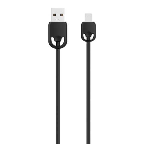 

KIVEE KV-CH044 2.1A 8 Pin to USB Silicone Charging Data Cable, Length: 1m(Black)