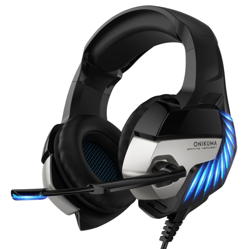 

ONIKUMA K5 Pro Adjustable PC Gaming Headphone with Microphone, Upgrade Version(Black Blue)