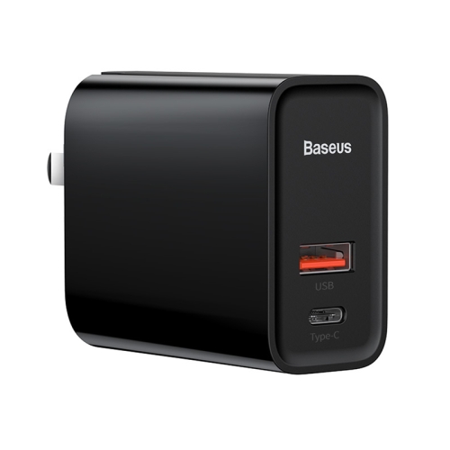 

Baseus Speedy Series CW-YMS/FS 30W Type-C / USB-C + USB PPS Quick Charge Charger, Chinese Plug(Black)
