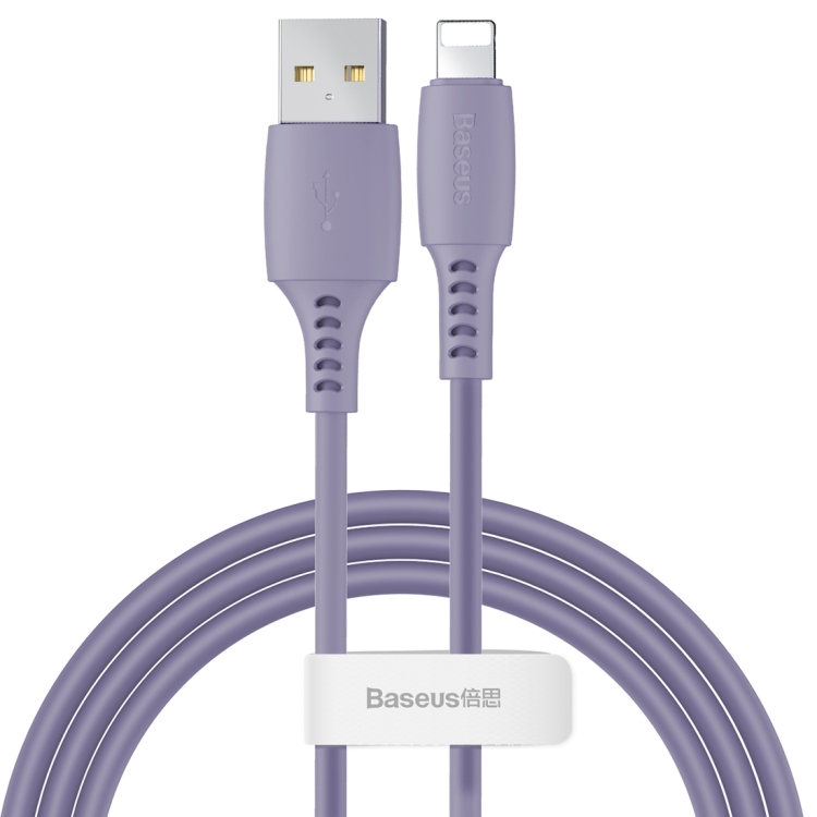 Sunsky Baseusカラフルケーブル2 4aマイクロusbから8ピン 長さ 1 2m グレー