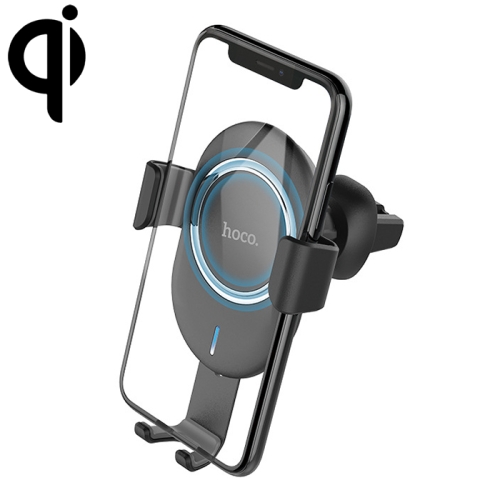 

hoco CW17 Sage Series In-Car Stand Qi Standard Wireless Fast Charger (Black)