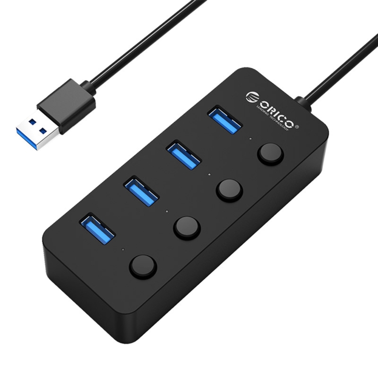 

ORICO W9PH4-U3-V1 4 USB 3.0 Ports Faceup Design HUB with Individual Power Switches and LEDs