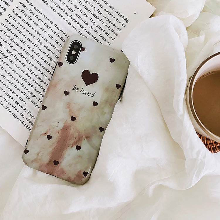

Retro Beloved Pattern Shockproof IMD Soft TPU Case for iPhone XS / X
