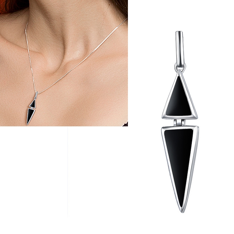 

Women Fashion S925 Sterling Silver Quantum Shape Pendant without Chain