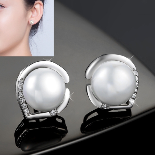 

Women Fashion S925 Sterling Silver Freshwater Pearls Earring (White)