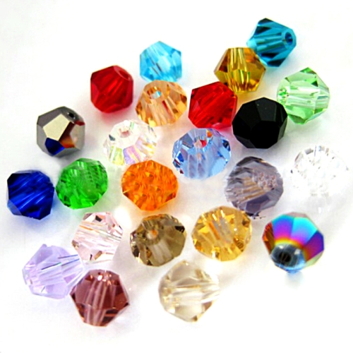 

1000 PCS Acrylic Transparent Crystal-like Rhombus Loose Beads(6mm)