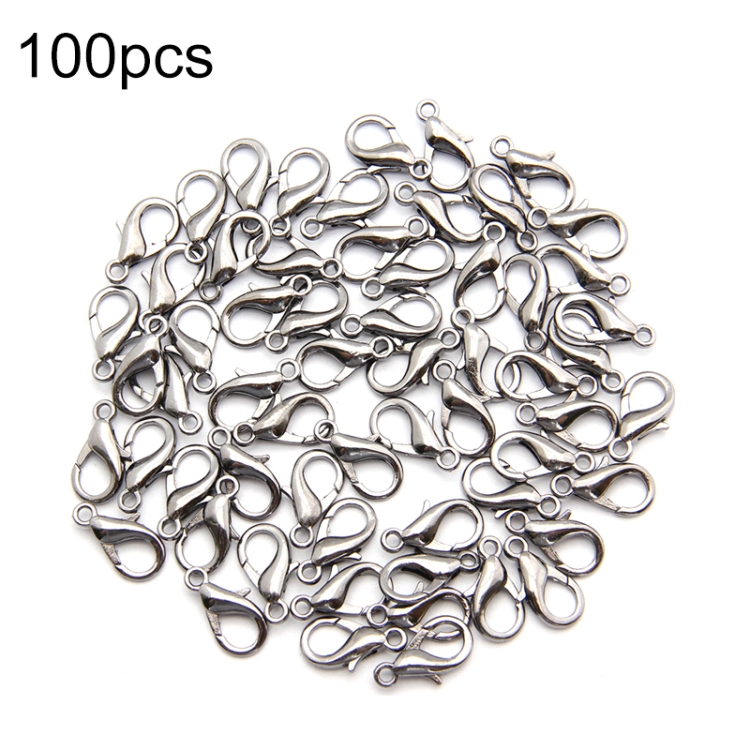 

100 PCS 12mm DIY Jewelry Accessories High-quality Alloy Lobster Claw