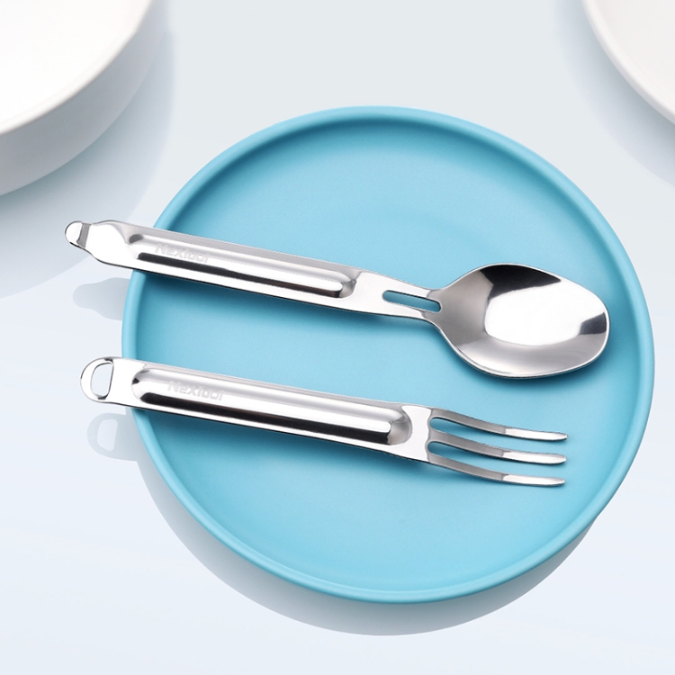 

Original Xiaomi Youpin NexTool Stainless Steel Portable Cutlery 2-in-1 Detachable Fork Spoon