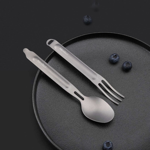 

Original Xiaomi Youpin NexTool Outdoor Titanium Fork Spoon 2 in 1 Detachable Portable Tableware(Grey)