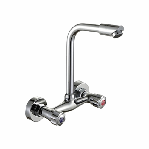 

Home Kitchen Bathroom Sink Cold Hot Faucet Mixer Tap, Style: H Alloy Rotation Version