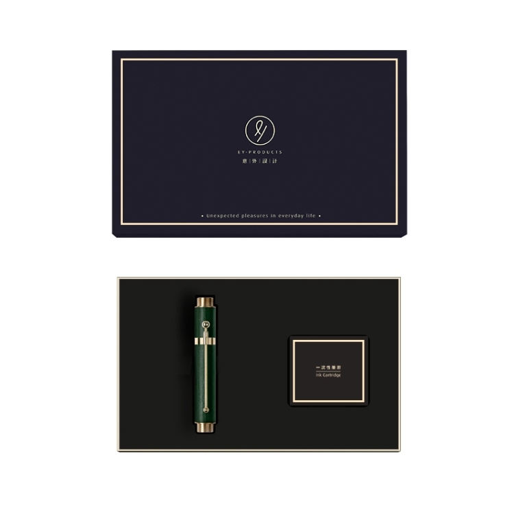 

Original Xiaomi Youpin EY-PRODUCTS npbxgb Hour Light Portable Cowhide Fountain Pen, Style: Classic F Tip(Green)