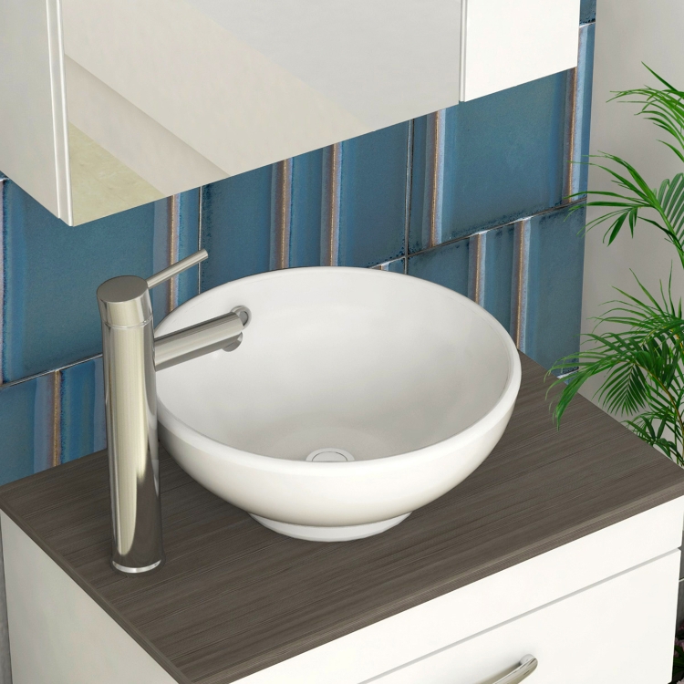 

[US Warehouse] Ceramic Basin Single Bowl Hand Wash Bathroom Basin, Size: 16 x 16 x 7 inch