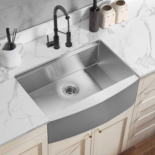 

[US Warehouse] Stainless Steel Single Bowl Kitchen Sink with Chopping Board, Size: 30 x 22 x 9 inch