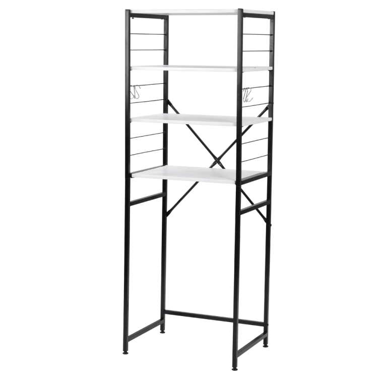 

[JPN Warehouse] Household Kitchen Storage Rack Shelf (White)