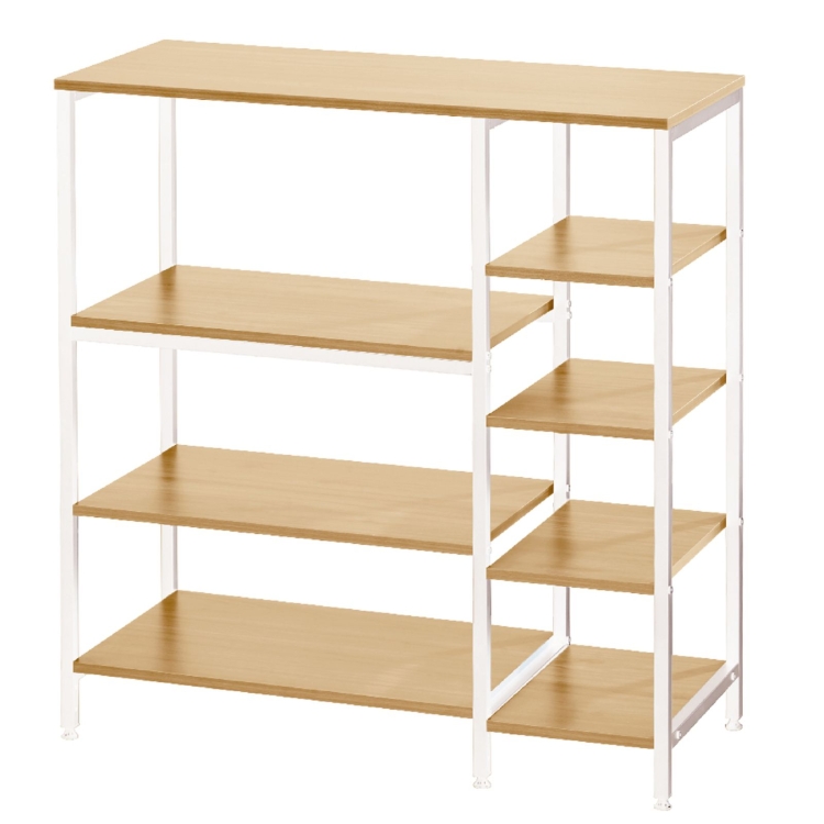 

[JPN Warehouse] Stainless Steel Kitchen Storage Shelf, Size: 90x40x95cm