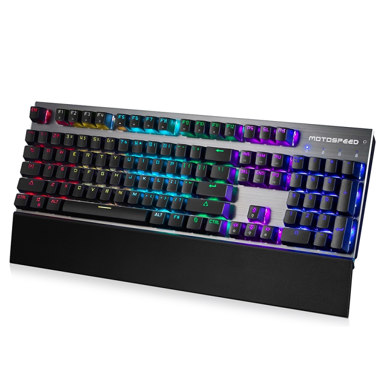 

MOTOSPEED CK108 Mechanical Keyboard USB Wired Gaming Keyboard with 18 Backlight Mode，Blue Switch